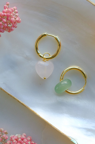 Серьги с кварцем