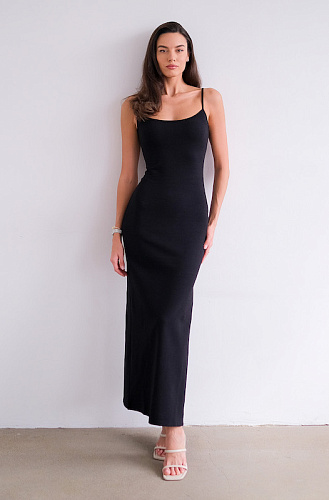 Платье трикотажное макси