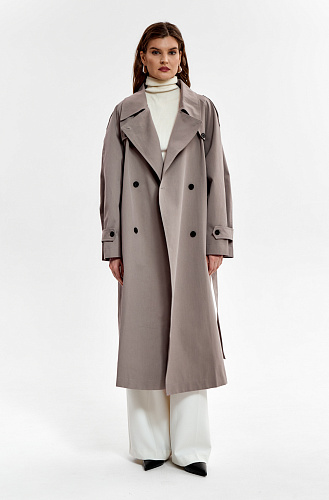 Плащ длинный