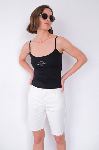 Топ черный "Pasta &wine"