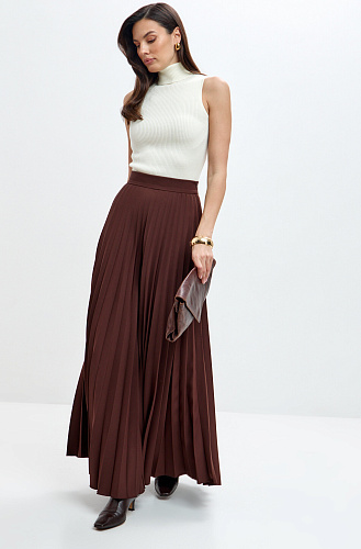 Юбка гофре макси