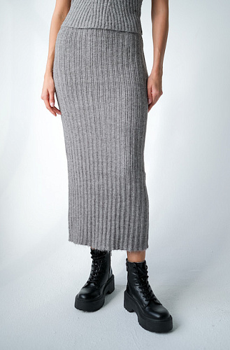 Юбка миди трикотажная