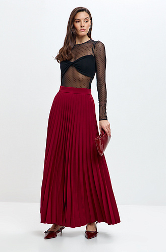 Юбка гофре макси